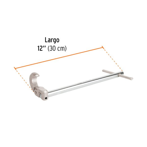 LLAP-12+FC2 Llave 12" para plomero, TRUPER