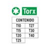 Juego de 7 puntas torx combinadas largo 2", TRUPER EXPERT