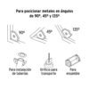 Escuadra magnética para soldar de 3", carga 10 kg, PRETUL